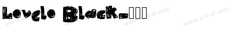 Lovelo Black字体转换